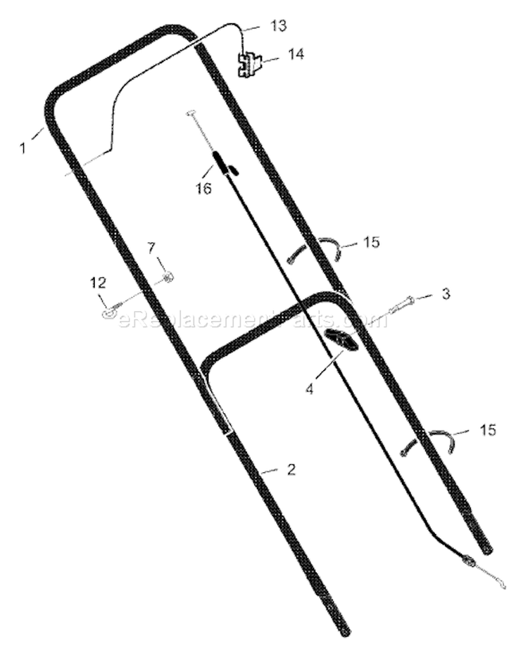 Page A Diagram and Parts List for 22506B  Murray Lawn Mower