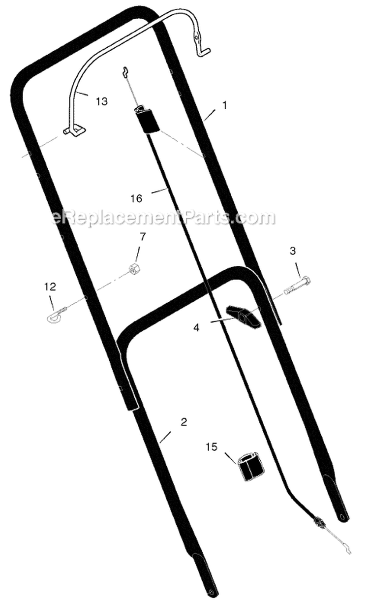 Page A Diagram and Parts List for 225111X99B  Murray Lawn Mower
