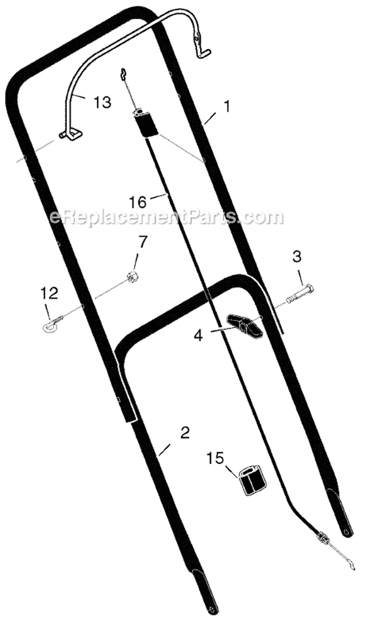 Page A Diagram and Parts List for 225112X24B  Murray Lawn Mower