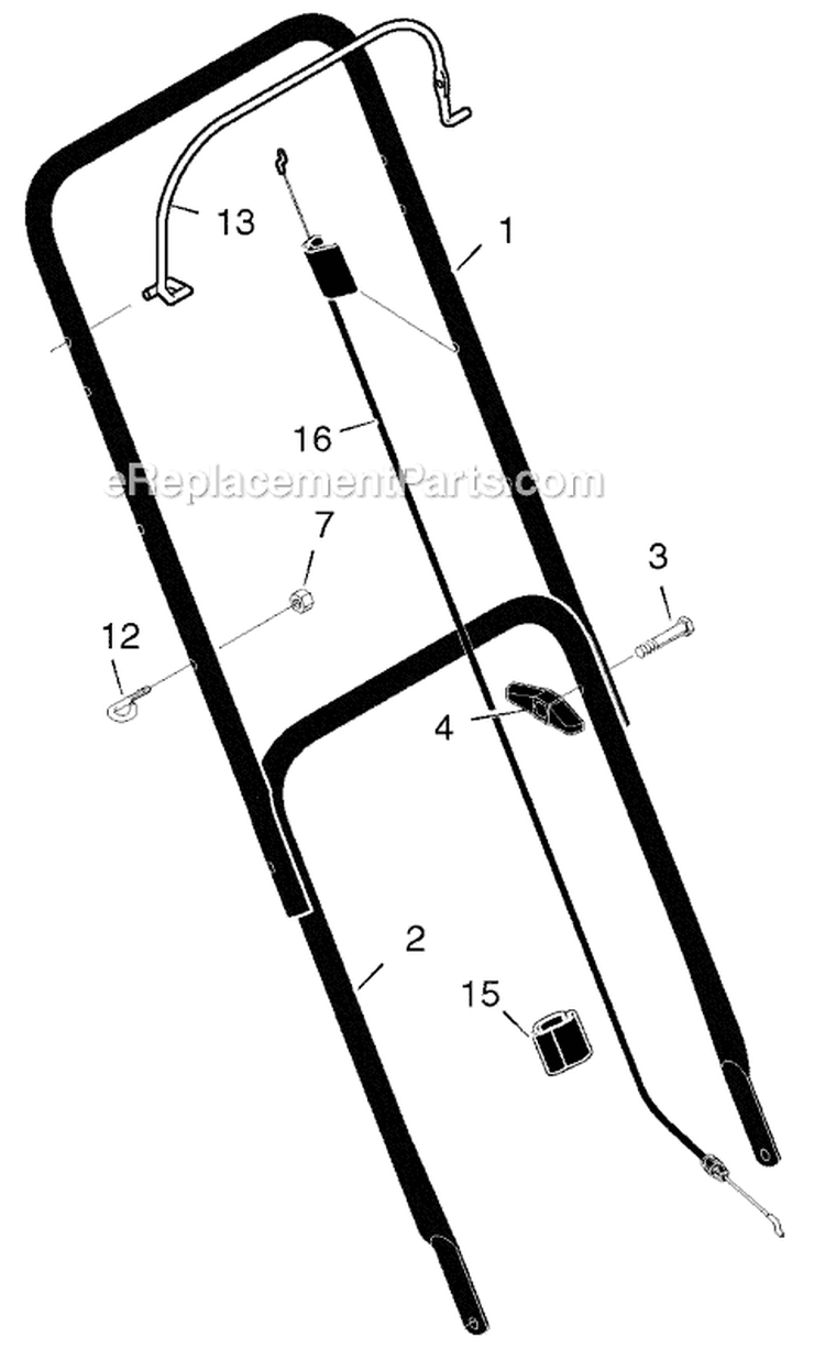 Page A Diagram and Parts List for 225114X92A  Murray Lawn Mower