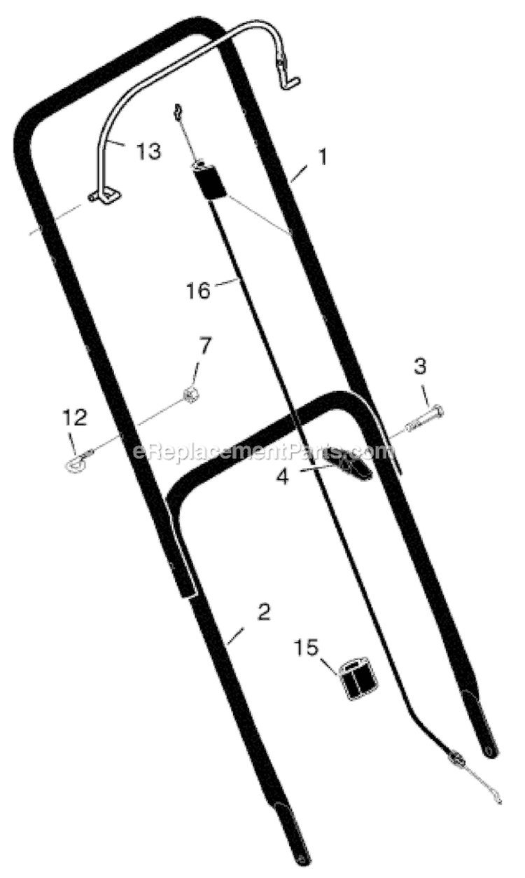 Page A Diagram and Parts List for 225114X92B  Murray Lawn Mower
