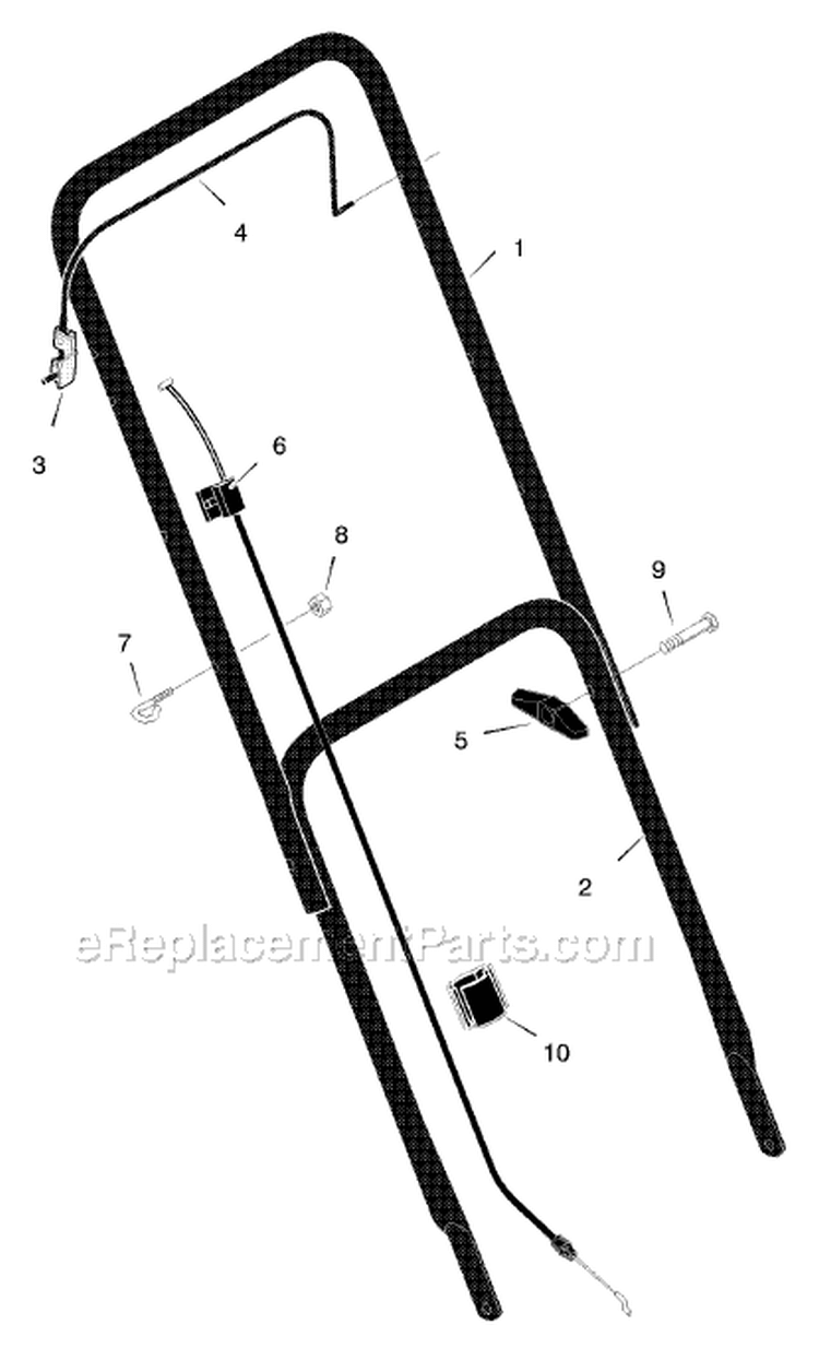 Page A Diagram and Parts List for 225130X00A  Murray Lawn Mower