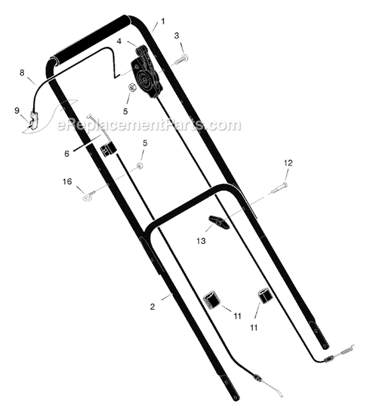 Page A Diagram and Parts List for 226110X48A  Murray Lawn Mower