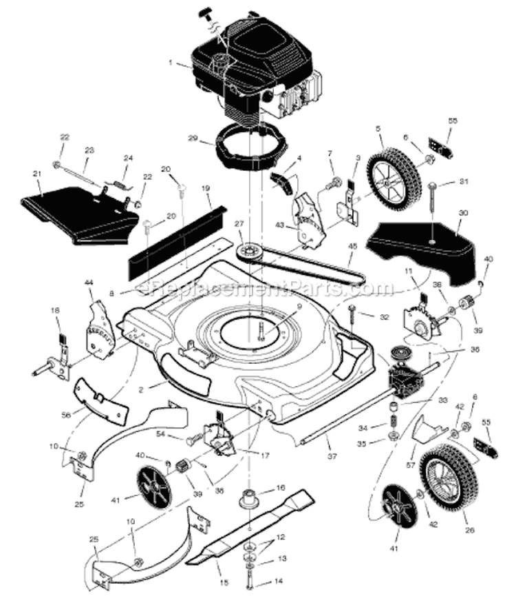Page B Diagram and Parts List for 226111X52B  Murray Lawn Mower