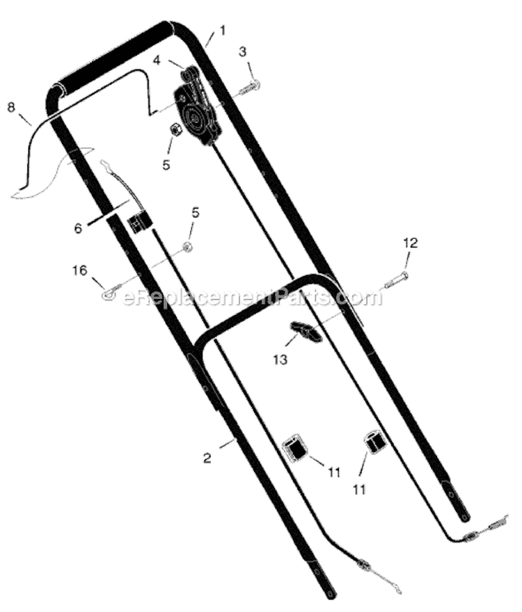 Page A Diagram and Parts List for 226111X92B  Murray Lawn Mower