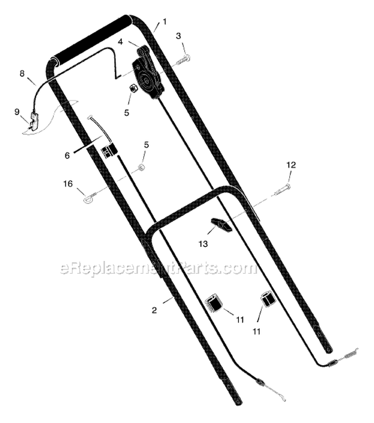 Page A Diagram and Parts List for 226130X6A  Murray Lawn Mower