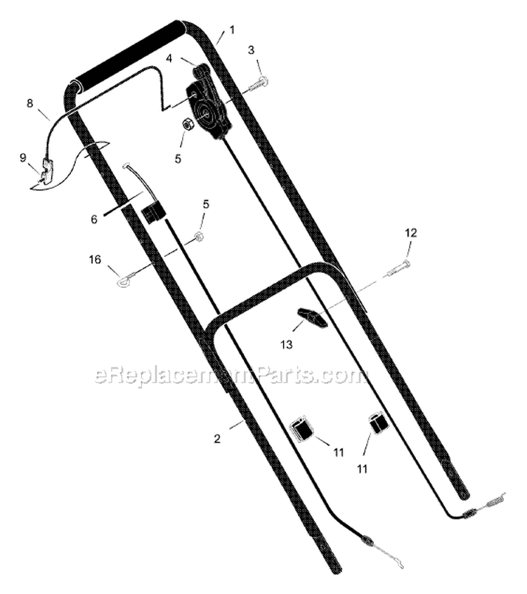 Page A Diagram and Parts List for 22615X8C  Murray Lawn Mower