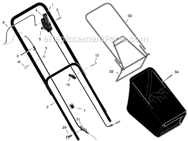 Page A Diagram and Parts List for 228510X99B  Murray Lawn Mower