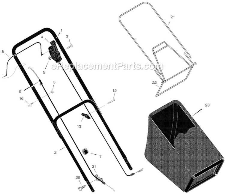 Page A Diagram and Parts List for 228511X31D  Murray Lawn Mower