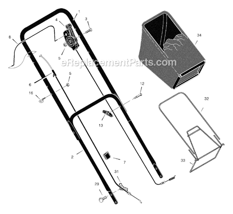Page A Diagram and Parts List for 228511X8E  Murray Lawn Mower
