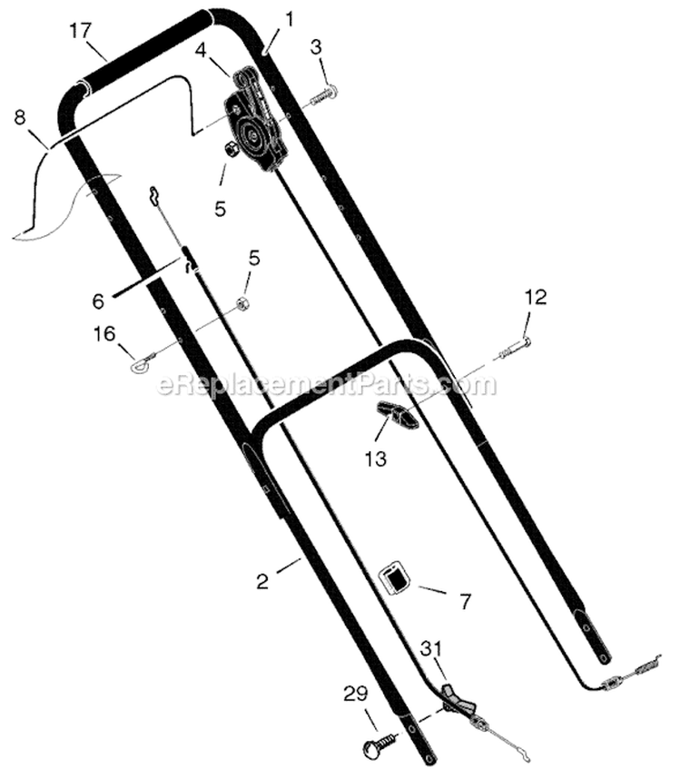 Page B Diagram and Parts List for 228512X48A  Murray Lawn Mower