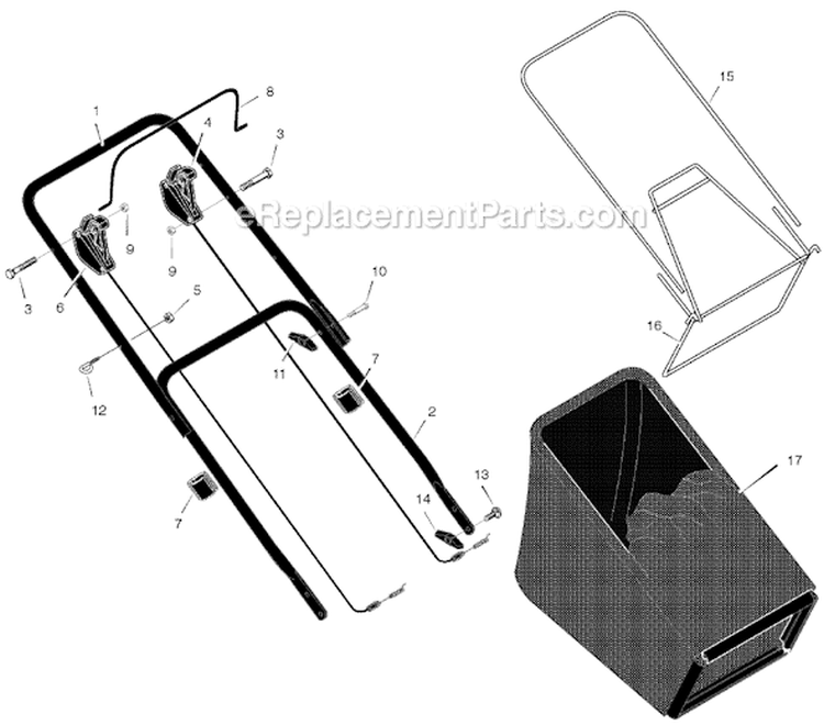 Page A Diagram and Parts List for 228610X50B  Murray Lawn Mower