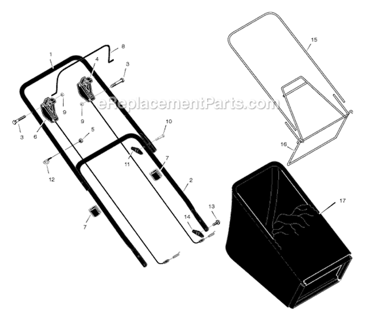 Page A Diagram and Parts List for 228610X68D  Murray Lawn Mower