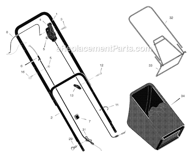Page A Diagram and Parts List for 22865X50C  Murray Lawn Mower