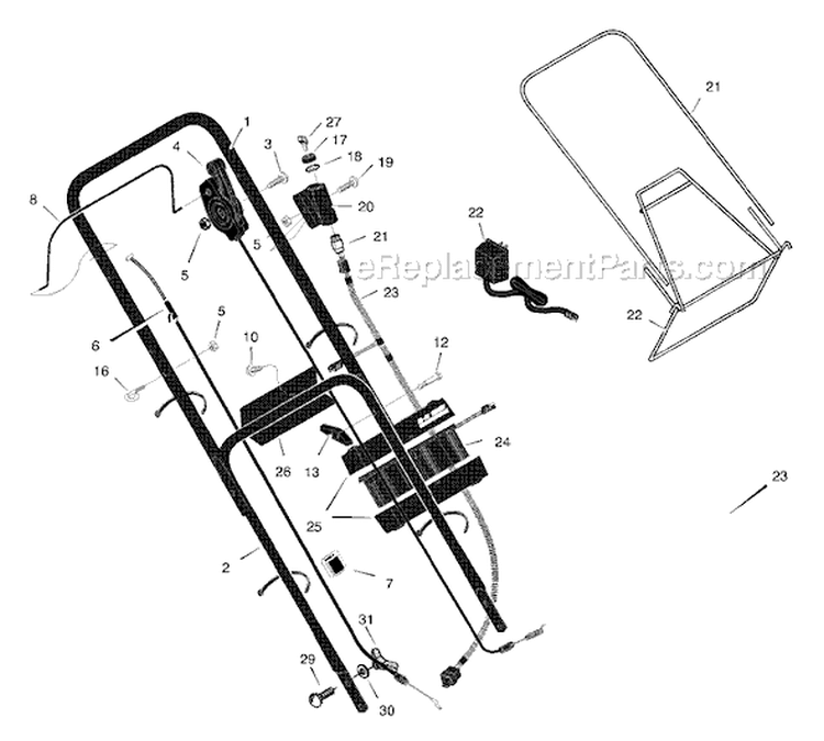 Page A Diagram and Parts List for 228670X31A  Murray Lawn Mower