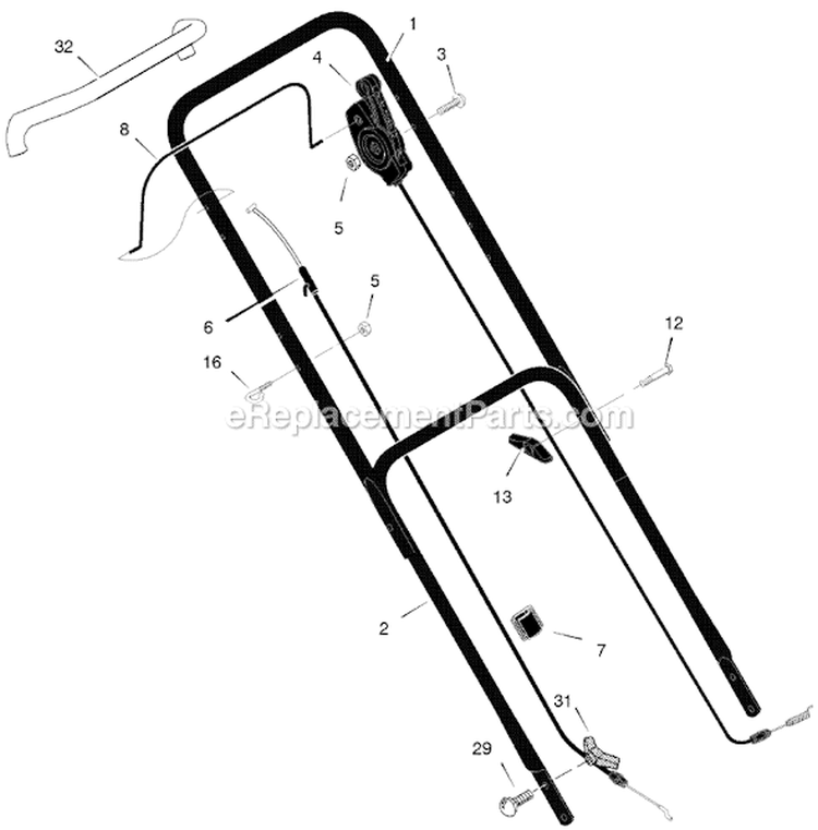 Page A Diagram and Parts List for 229510X48B  Murray Lawn Mower