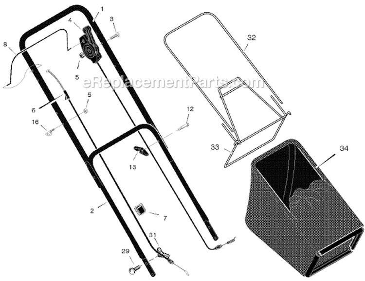 Page A Diagram and Parts List for 229611X24A  Murray Lawn Mower