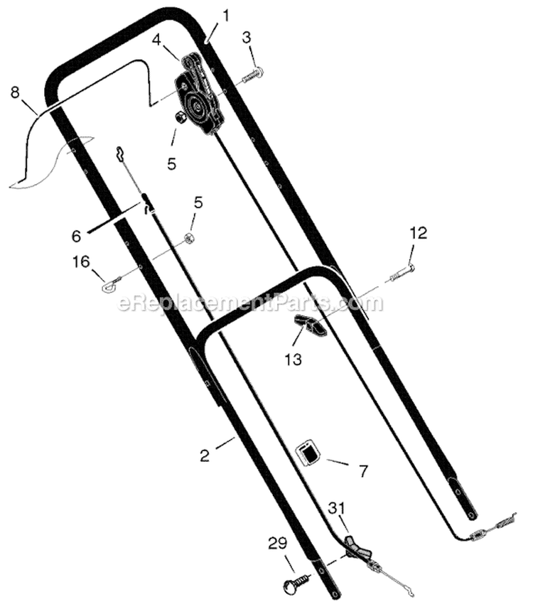 Page B Diagram and Parts List for 229611X24B  Murray Lawn Mower