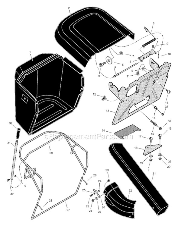 Page A Diagram and Parts List for 247930X50A 2001 Murray Lawn Tractor Accessories