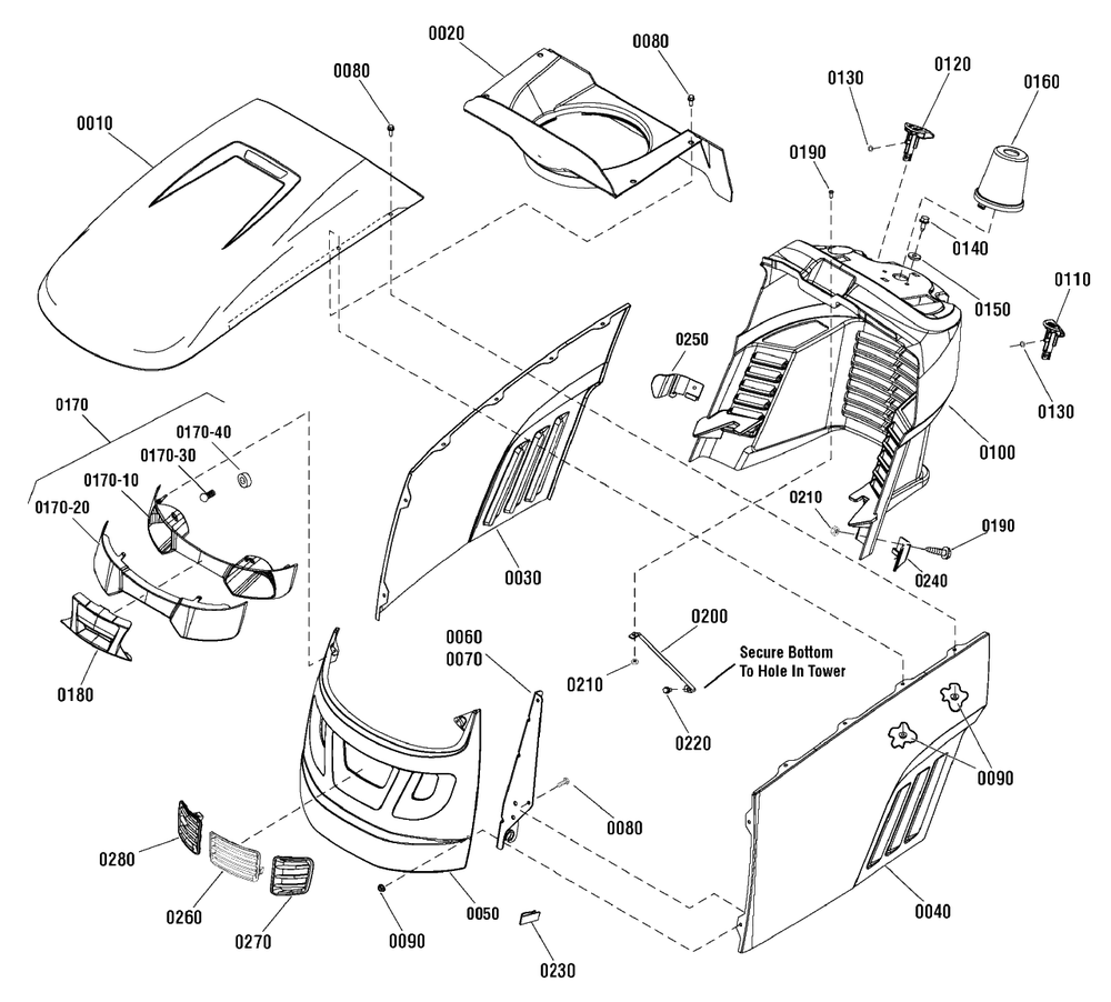 Hood, Grille And Dash Group (885572) Diagram and Parts List for EMT16538RD (2690927)(2011) Murray Lawn Tractor