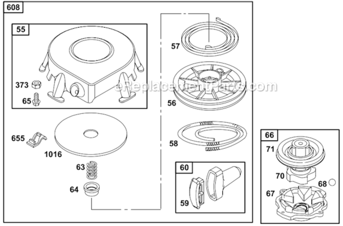 Page J Diagram and Parts List for 30560B  Murray Lawn Tractor
