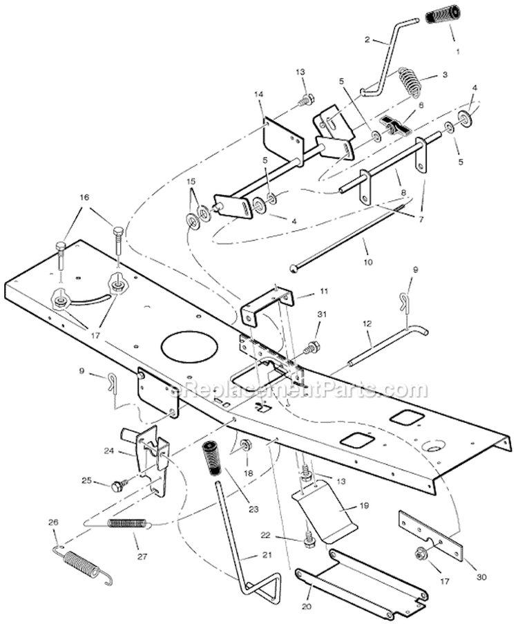 Page E Diagram and Parts List for 309000X8C  Murray Lawn Tractor