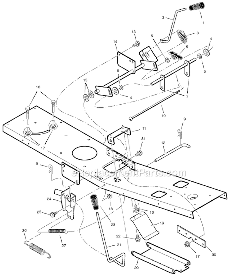 Page E Diagram and Parts List for 309002X24C  Murray Lawn Tractor