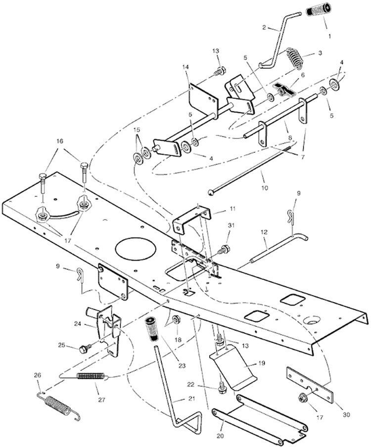 Page E Diagram and Parts List for 309003X99A  Murray Lawn Tractor