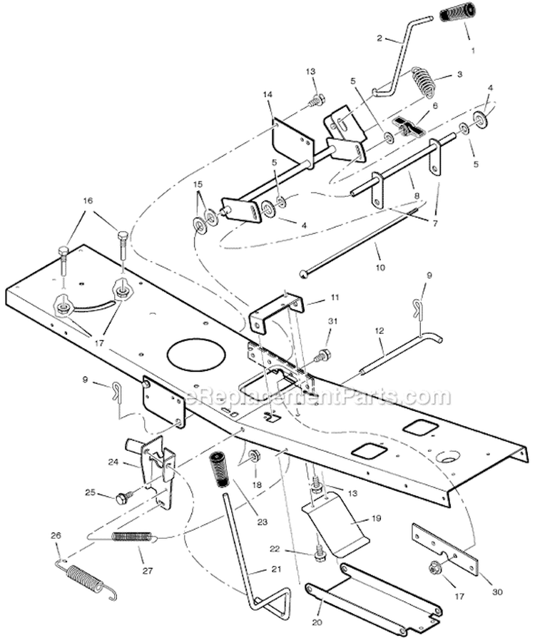Page E Diagram and Parts List for 309006X50A  Murray Lawn Tractor
