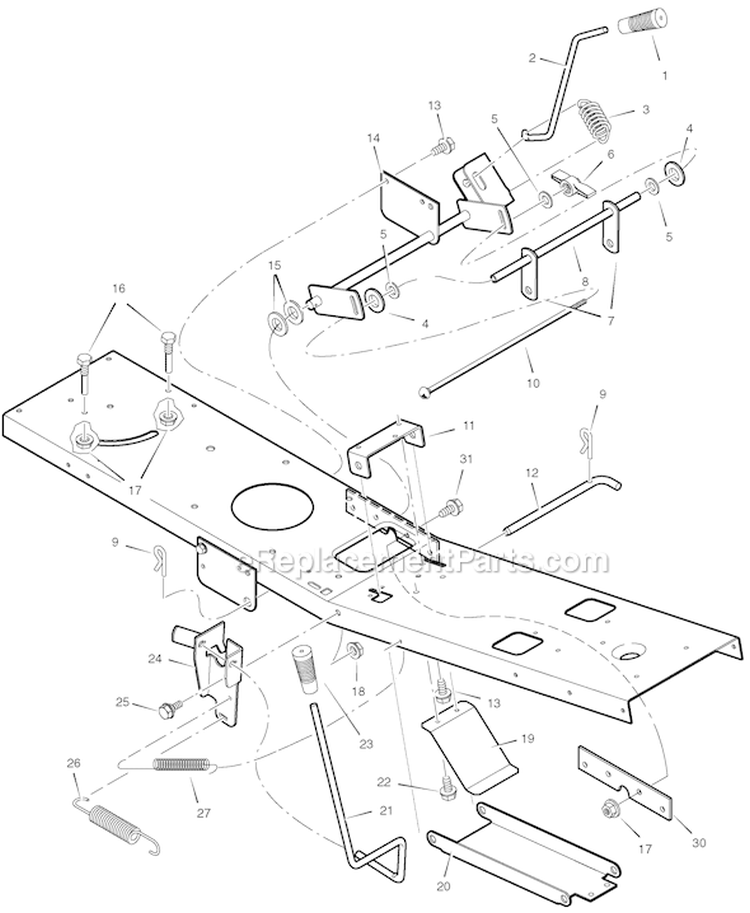 Page F Diagram and Parts List for 309006X50C  Murray Lawn Tractor