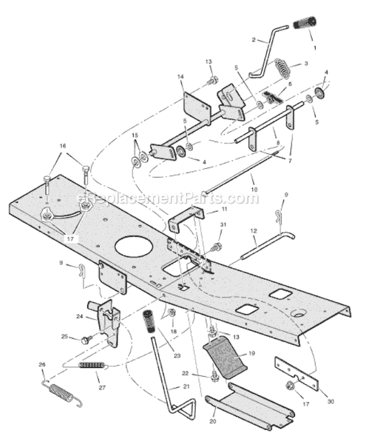 Page E Diagram and Parts List for 309006X78A-SW  Murray Lawn Tractor