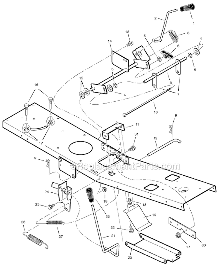 Page E Diagram and Parts List for 309008X99A  Murray Lawn Tractor