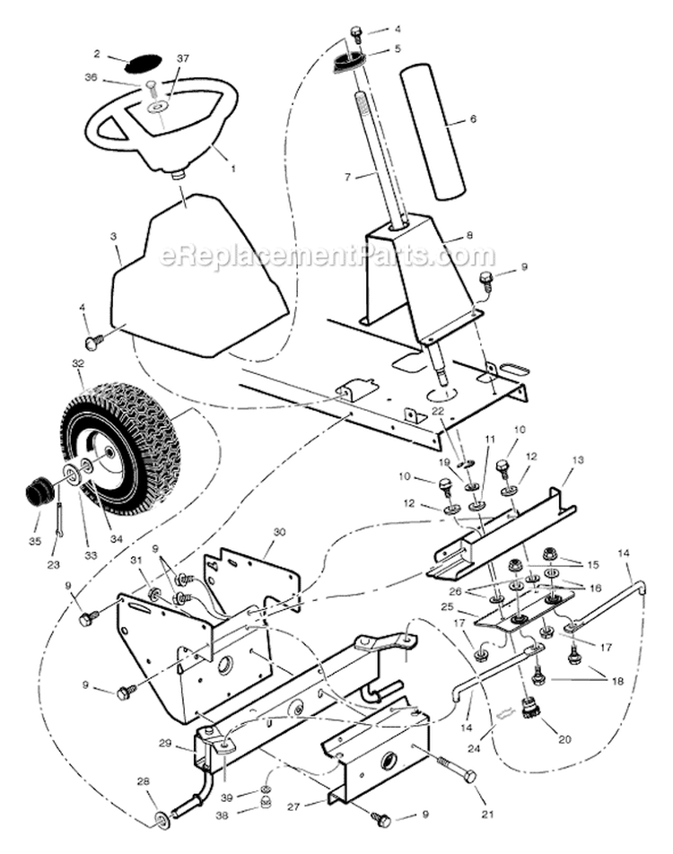 Page F Diagram and Parts List for 309008X99A  Murray Lawn Tractor