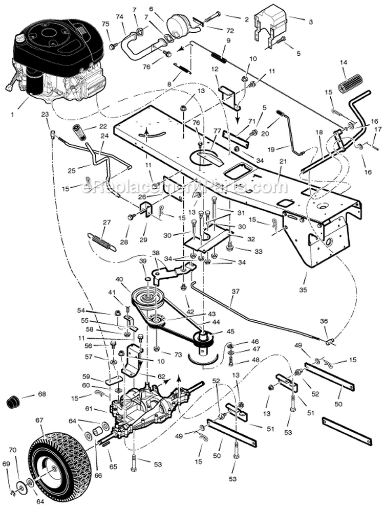 Page C Diagram and Parts List for 309029X11C  Murray Lawn Tractor
