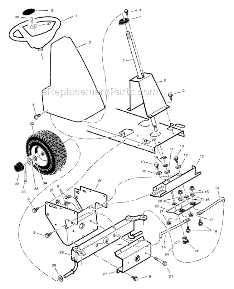 Page F Diagram and Parts List for 309029X11C  Murray Lawn Tractor