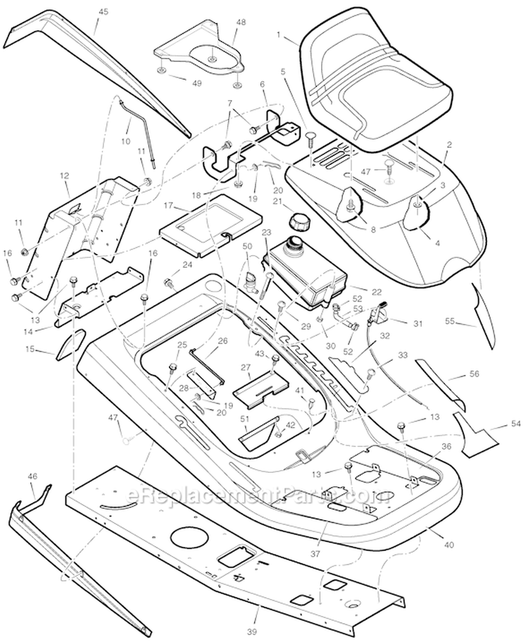 Page A Diagram and Parts List for 309029X11E 1030 Murray Lawn Tractor