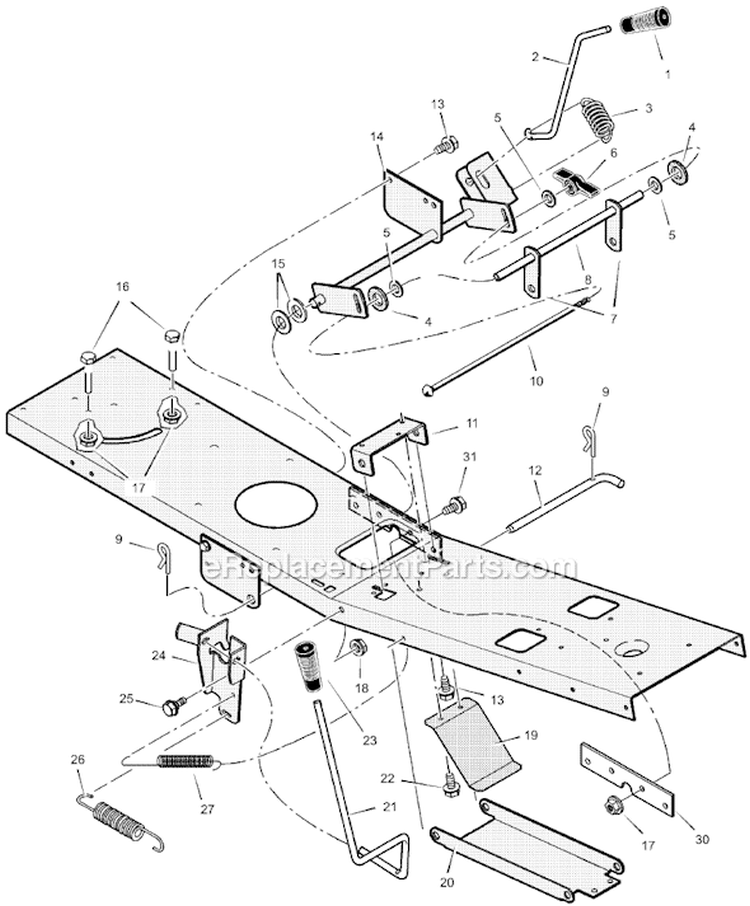 Page E Diagram and Parts List for 309029X50B  Murray Lawn Tractor