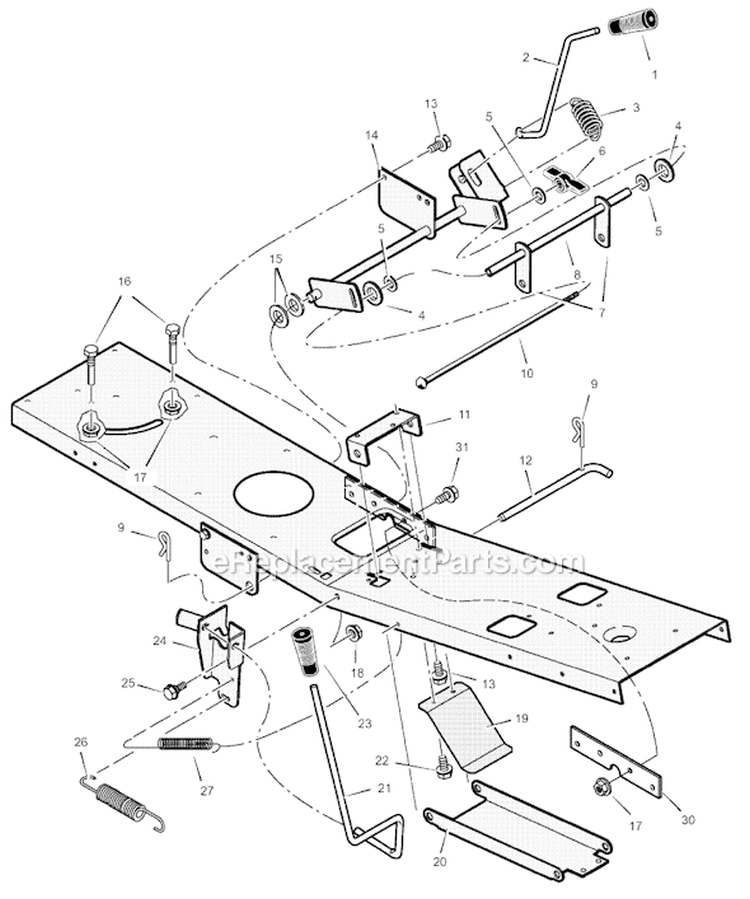 Page E Diagram and Parts List for 309029X51B  Murray Lawn Tractor