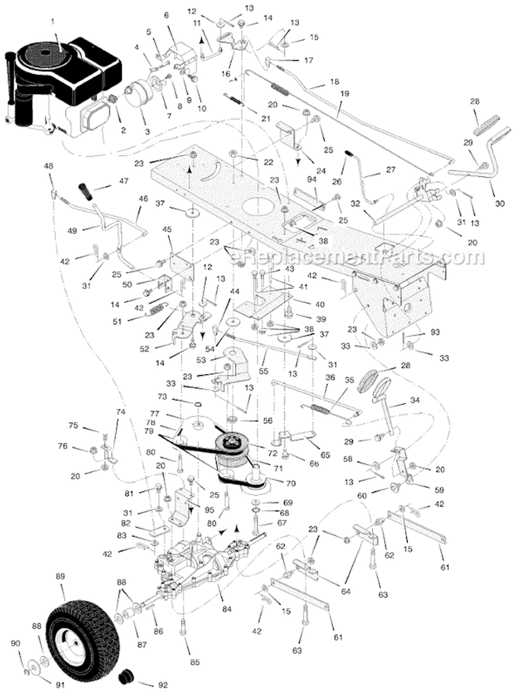 Page C Diagram and Parts List for 309311X692A  Murray Lawn Tractor
