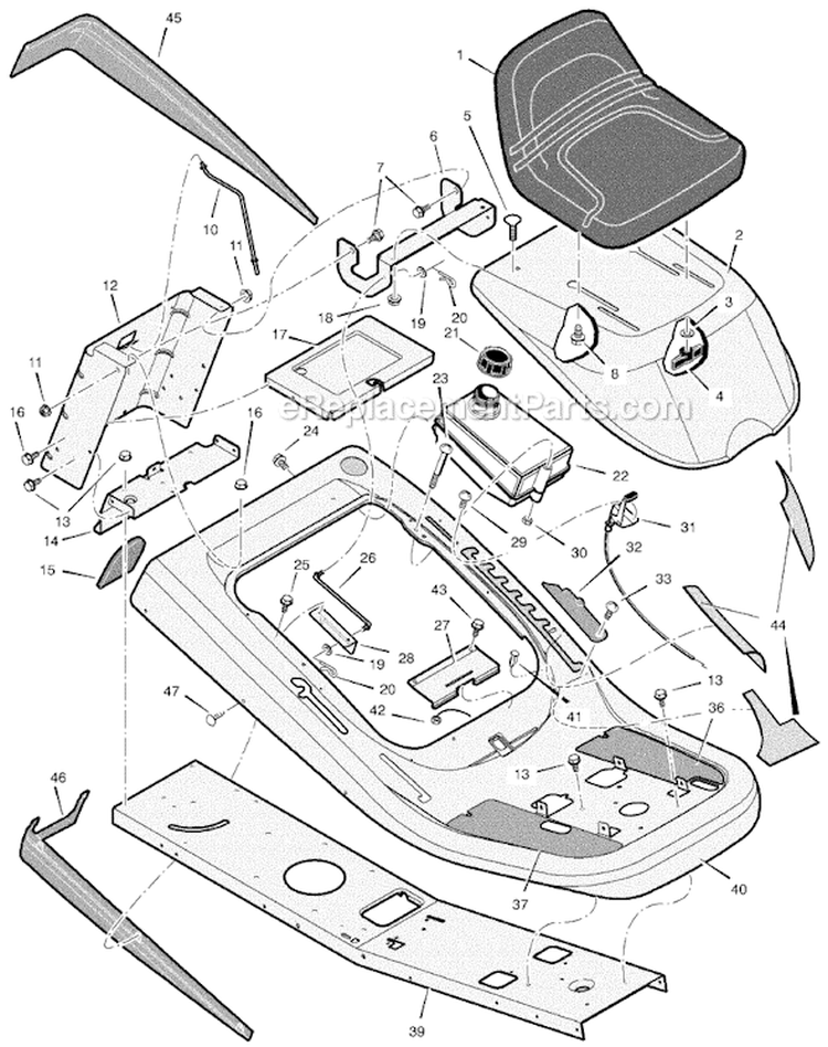 Page A Diagram and Parts List for 309311X92A  Murray Lawn Tractor