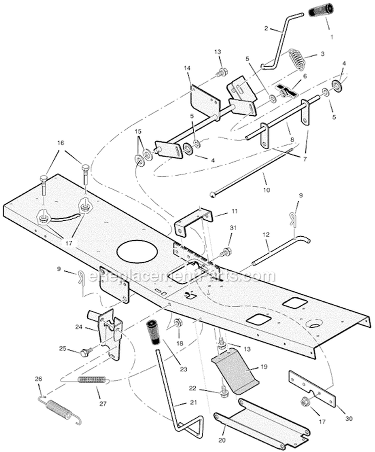Page D Diagram and Parts List for 309311X92A  Murray Lawn Tractor