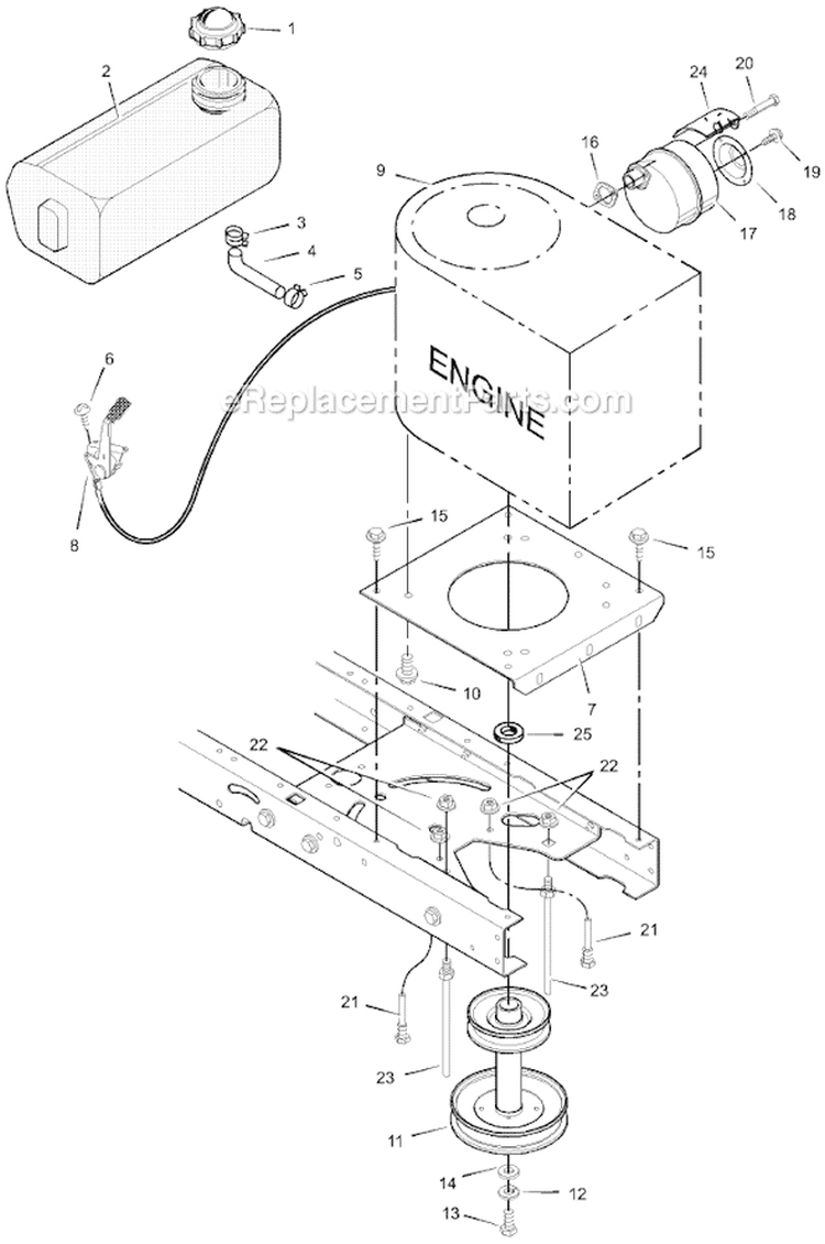 Page C Diagram and Parts List for 312001X50B  Murray Lawn Tractor