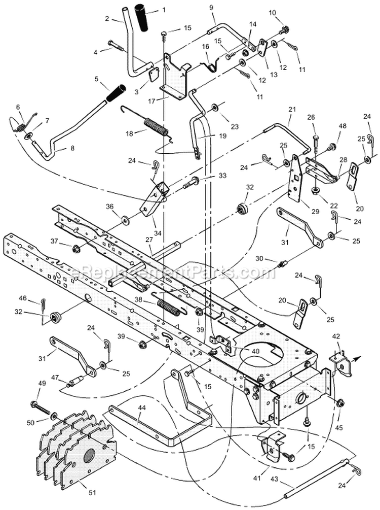 Page G Diagram and Parts List for 312001X50B  Murray Lawn Tractor