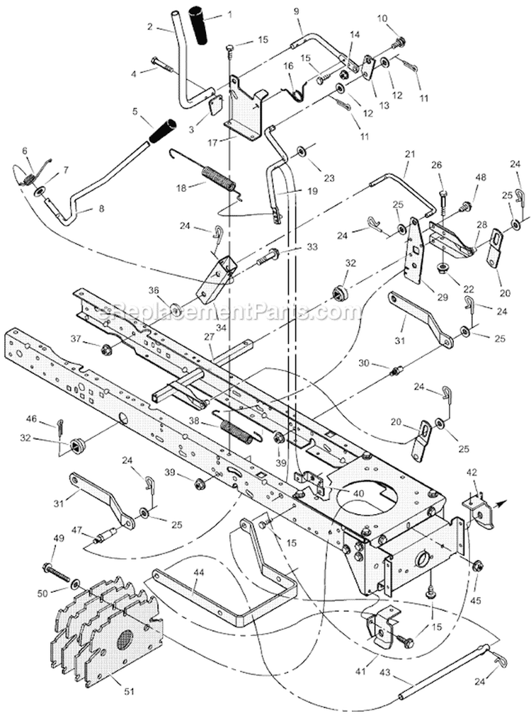 Page G Diagram and Parts List for 312003X50A  Murray Lawn Tractor