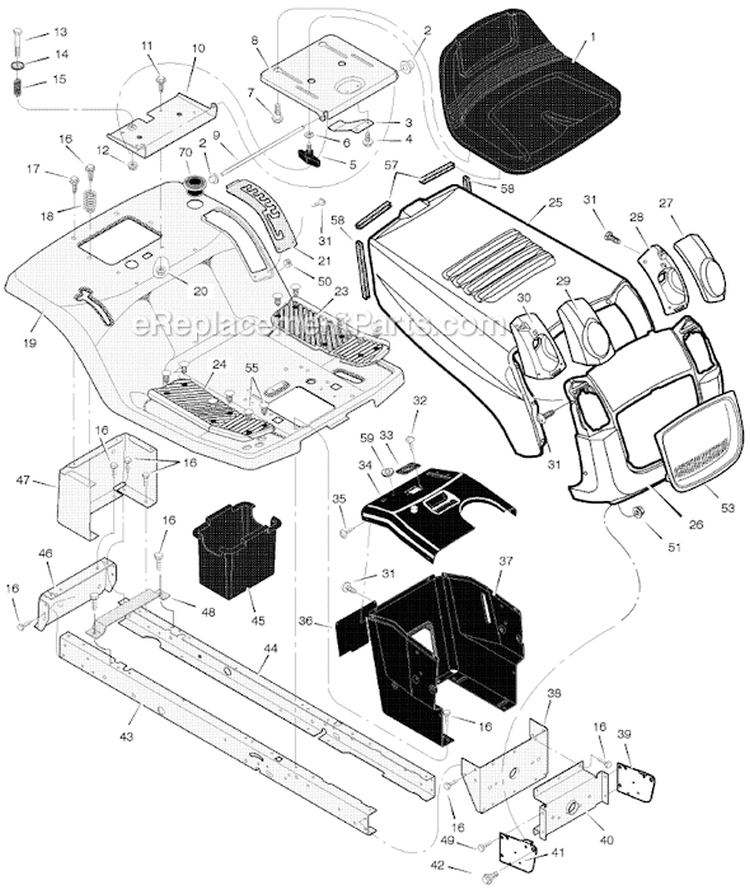 Page A Diagram and Parts List for 312003X50B  Murray Lawn Tractor
