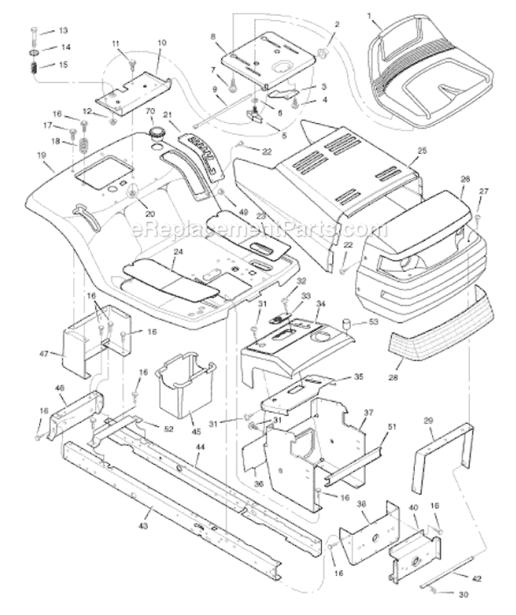 Page A Diagram and Parts List for 312006X190A 552550 Murray Lawn Tractor