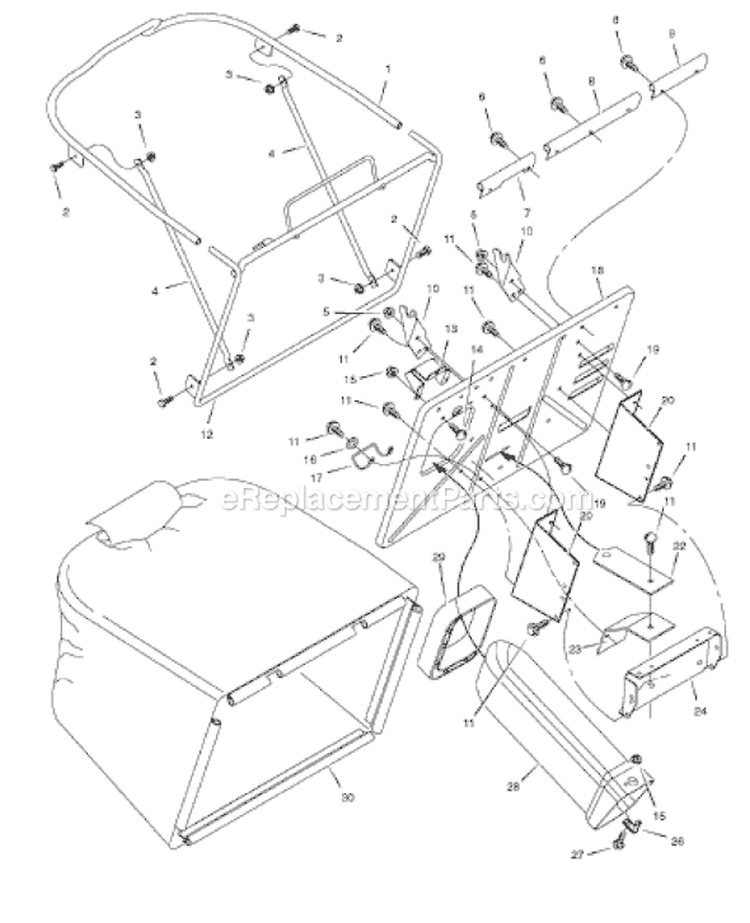 Page E Diagram and Parts List for 312006X190A 552550 Murray Lawn Tractor