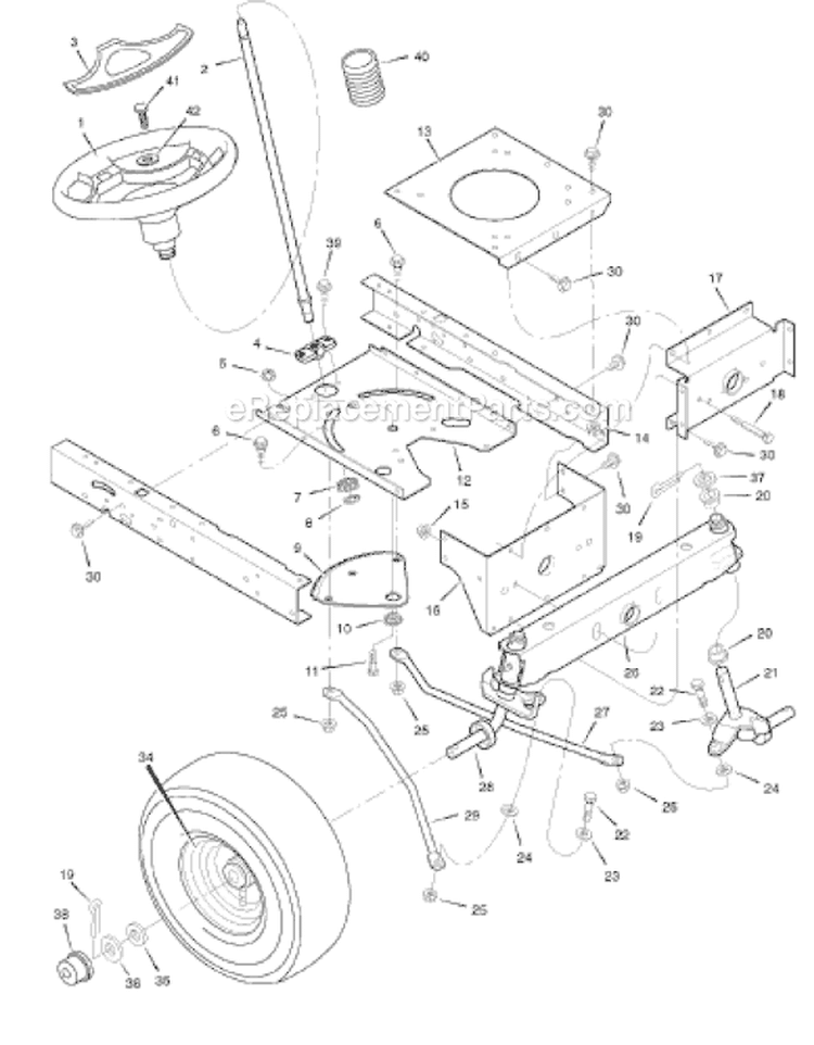 Page I Diagram and Parts List for 312006X190A 552550 Murray Lawn Tractor