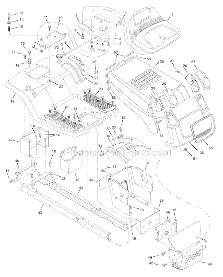 Page A Diagram and Parts List for 312006X50C  Murray Lawn Tractor