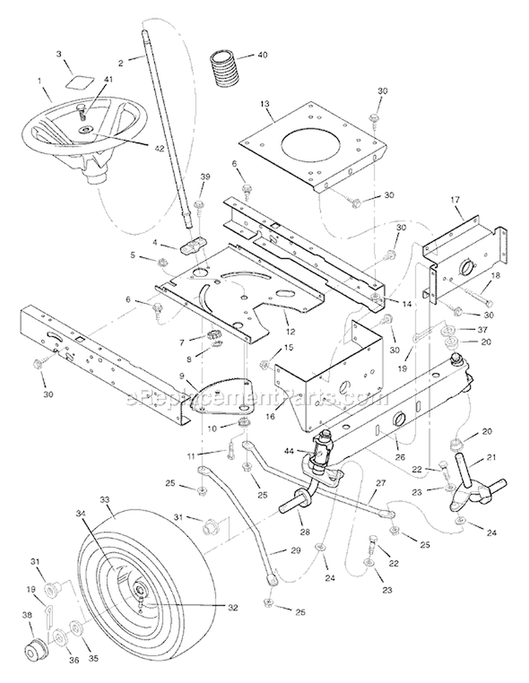 Page I Diagram and Parts List for 312006X50C  Murray Lawn Tractor